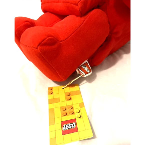 LEGO Minifigure Plush Brick Suit Minifig Series Teddy 13" Plush Red Character - Picture 6 of 6